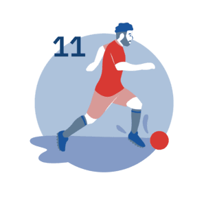 Illustration Foot à 11