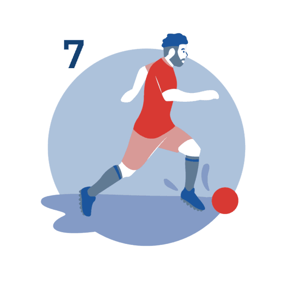 Illustration Foot à 7 · Équipe A